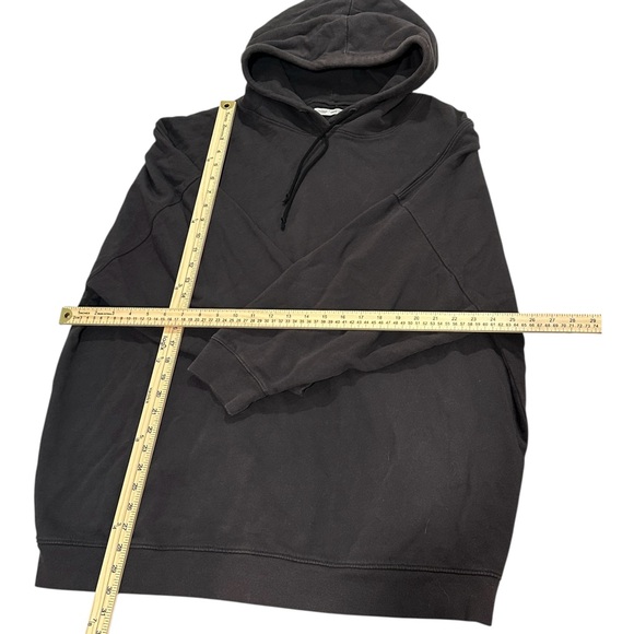 Zara Faded Black Oversized Hoodie Sweatshirt Dress - Picture 4 of 4